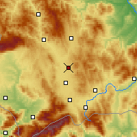 Nearby Forecast Locations - Priština - Mapa