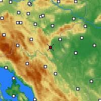 Nearby Forecast Locations - Občina Črnomelj - Mapa