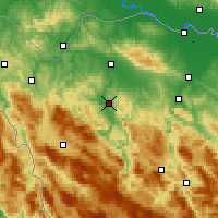 Nearby Forecast Locations - Sanski Most - Mapa