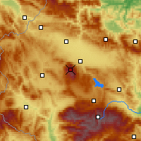 Nearby Forecast Locations - Cherni Vrah - Mapa