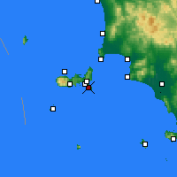 Nearby Forecast Locations - Elba - Mapa
