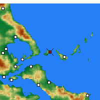 Nearby Forecast Locations - Skiathos - Mapa