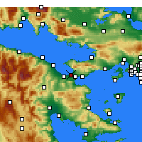 Nearby Forecast Locations - Korint - Mapa