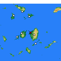 Nearby Forecast Locations - Naxos - Mapa