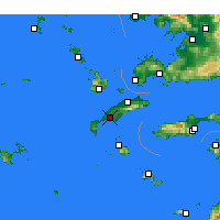 Nearby Forecast Locations - Kós - Mapa