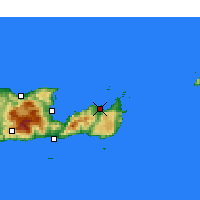 Nearby Forecast Locations - Sitia - Mapa