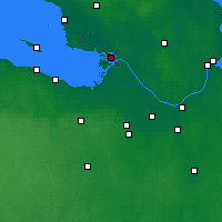 Nearby Forecast Locations - Petrohrad - Mapa