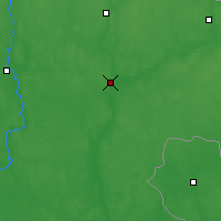 Nearby Forecast Locations - Slaŭharad - Mapa