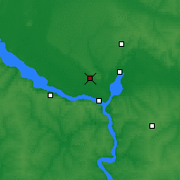 Nearby Forecast Locations - Dnipro - Mapa