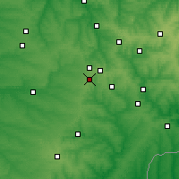 Nearby Forecast Locations - Doněck - Mapa