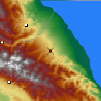 Nearby Forecast Locations - Quba - Mapa