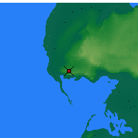 Nearby Forecast Locations - Turkmenbaši - Mapa