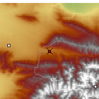 Nearby Forecast Locations - Panjakent - Mapa
