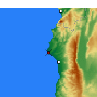 Nearby Forecast Locations - Latákie - Mapa