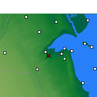 Nearby Forecast Locations - Sulaibiya - Mapa