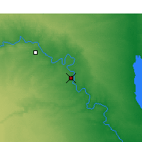 Nearby Forecast Locations - Hadítha - Mapa