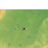Nearby Forecast Locations - Rájpúr Letiště - Mapa