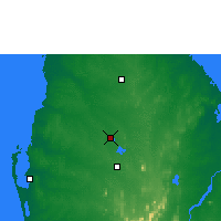 Nearby Forecast Locations - Anuradhápura - Mapa