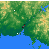 Nearby Forecast Locations - Sinuidžu - Mapa