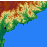 Nearby Forecast Locations - Sinpcho - Mapa