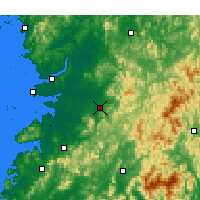 Nearby Forecast Locations - Čondžu - Mapa