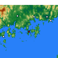 Nearby Forecast Locations - Tchongjong - Mapa