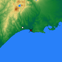 Nearby Forecast Locations - Kuširo - Mapa