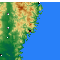 Nearby Forecast Locations - Ófunato - Mapa