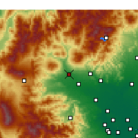 Nearby Forecast Locations - Maebaši - Mapa