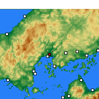 Nearby Forecast Locations - Hirošima - Mapa
