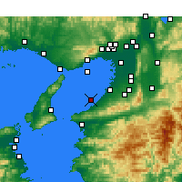 Nearby Forecast Locations - Kansai - Mapa