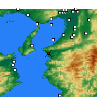 Nearby Forecast Locations - Wakajama - Mapa