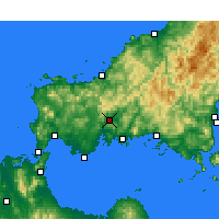 Nearby Forecast Locations - Jamaguči - Mapa