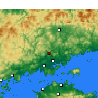 Nearby Forecast Locations - Letiště Okajama - Mapa