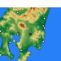 Nearby Forecast Locations - Mijakonodžó - Mapa