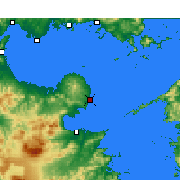 Nearby Forecast Locations - Oita (Letiště) - Mapa