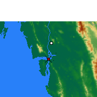 Nearby Forecast Locations - Mawlamyine - Mapa