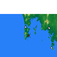 Nearby Forecast Locations - Phuket - Mapa