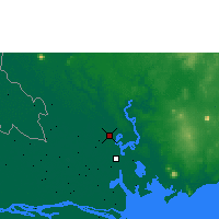 Nearby Forecast Locations - Ho Či Minovo Město - Mapa