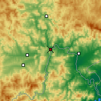 Nearby Forecast Locations - Tumen - Mapa