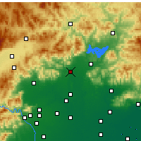 Nearby Forecast Locations - Chuaj-žou - Mapa