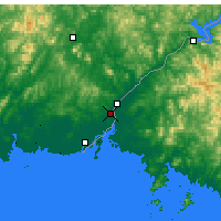 Nearby Forecast Locations - Tan-tung - Mapa