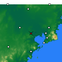Nearby Forecast Locations - Ťiao-čou - Mapa