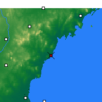 Nearby Forecast Locations - Ž'-čao - Mapa