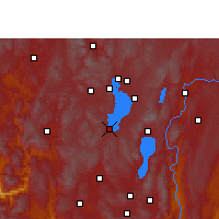 Nearby Forecast Locations - Ťin-ning - Mapa