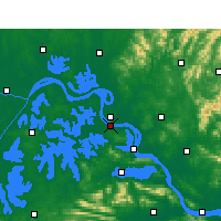 Nearby Forecast Locations - E-čou - Mapa