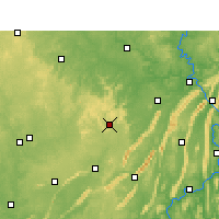 Nearby Forecast Locations - Skalní kresby v Ta-cu - Mapa