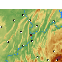 Nearby Forecast Locations - Čchung-čching - Mapa