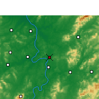 Nearby Forecast Locations - Ču-čou - Mapa
