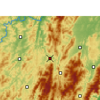 Nearby Forecast Locations - Suining/HUN - Mapa